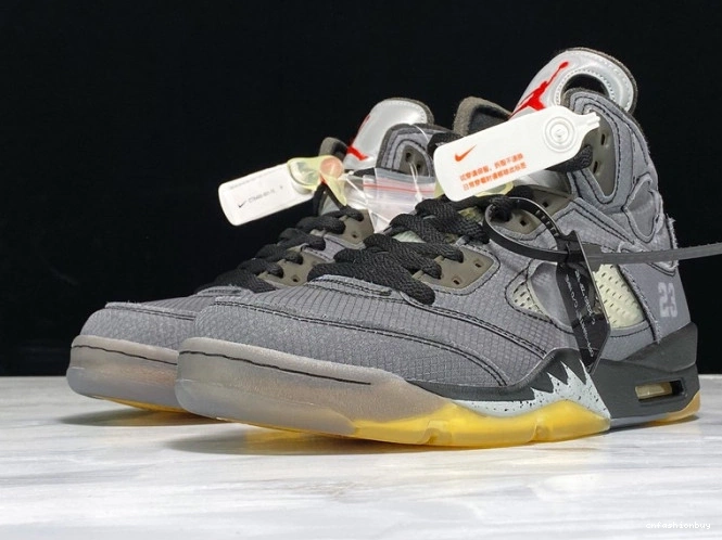 CT8480-001 Black Jordan Air x 5 Off-White 1206